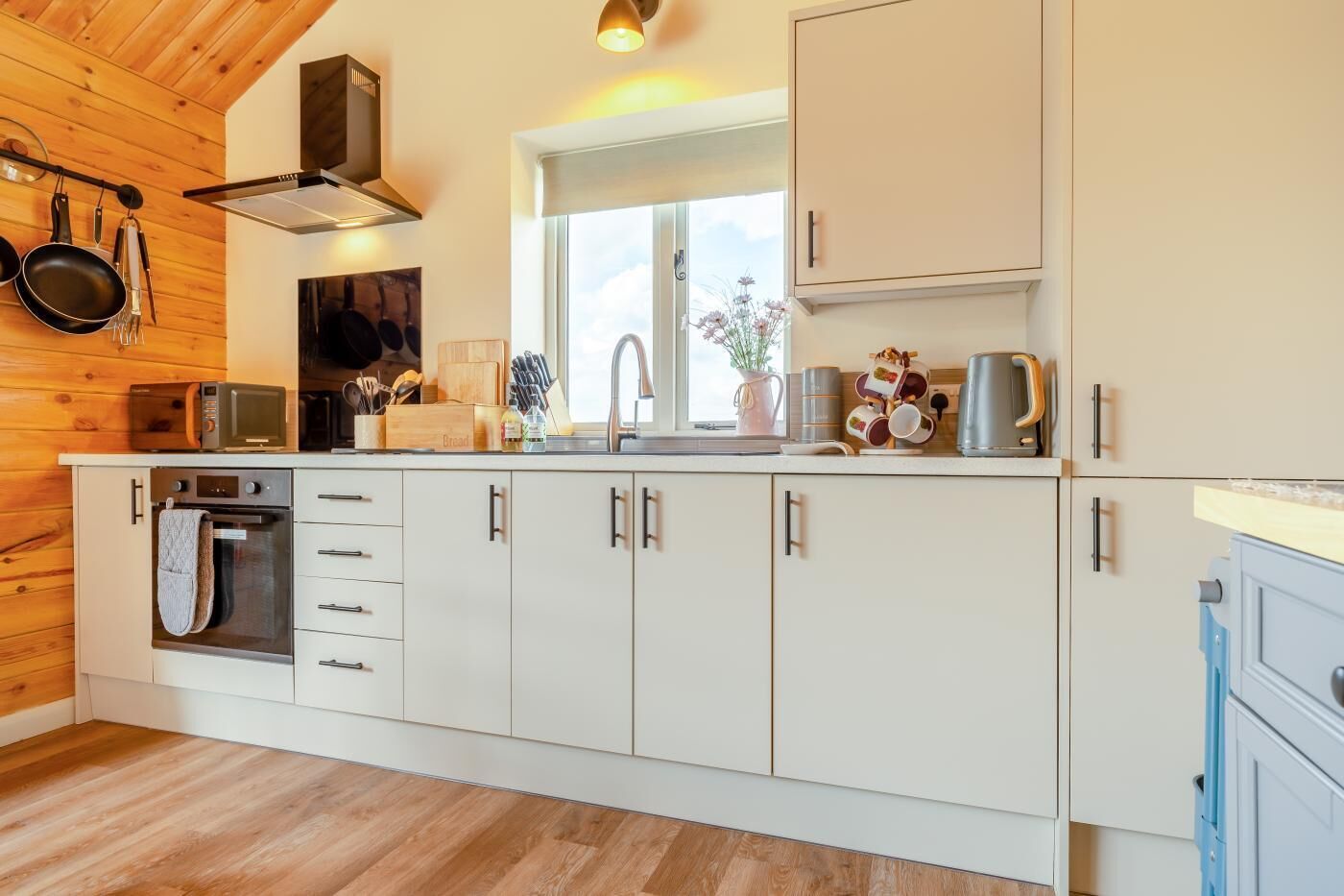 Oven, cookware/dishes/utensils