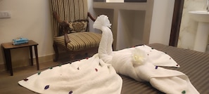 Quarto casal luxo, vista para o jardim | Spa