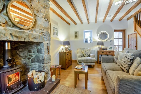 TV, fireplace - 2 Bed in Llanystumdwy (oc-g38228) (Llanystumdwy)