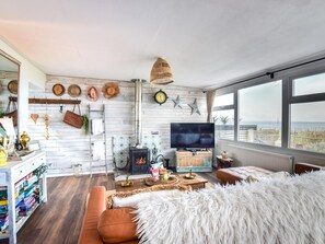 Fernseher, Kamin