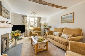 TV, fireplace - 3 Bed in Georgeham (oc-p38229) (Croyde)