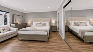 3 bedrooms, iron/ironing board, WiFi, bed sheets