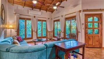Villa, 3 Bedrooms, Accessible, Private Pool | Living room | Books