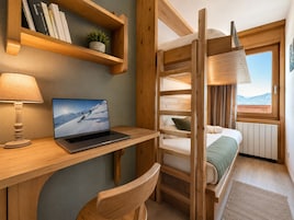 Apartamento conforto, sacada, vista para a montanha | Wi-Fi de cortesia
