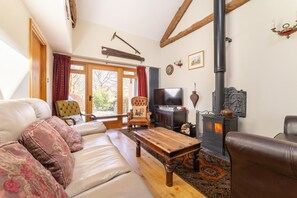 Fernseher, Kamin