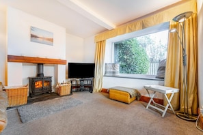 Fernseher, Kamin
