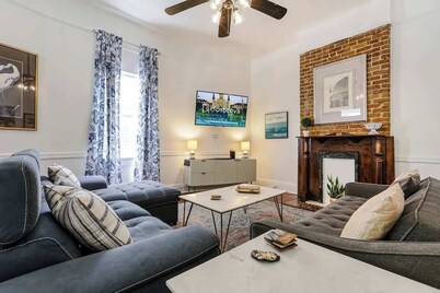 Prime Uptown Villa with Backyard and EV Parking