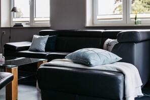 Fernseher, Kamin, DVD-Player