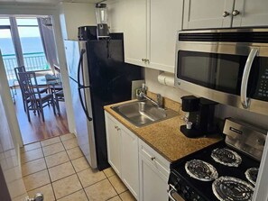 Private kitchen - Wake Up to Ocean Views | 1BR Condo | Pools (Myrtle Beach)
