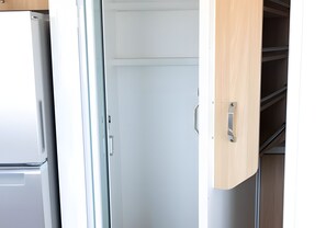 Interior - Private Duplex Studio Suite with Queen Bed, Kitchenette and Private Bathroom. (Pecos)