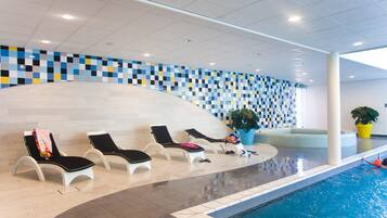 Indoor pool, a heated pool