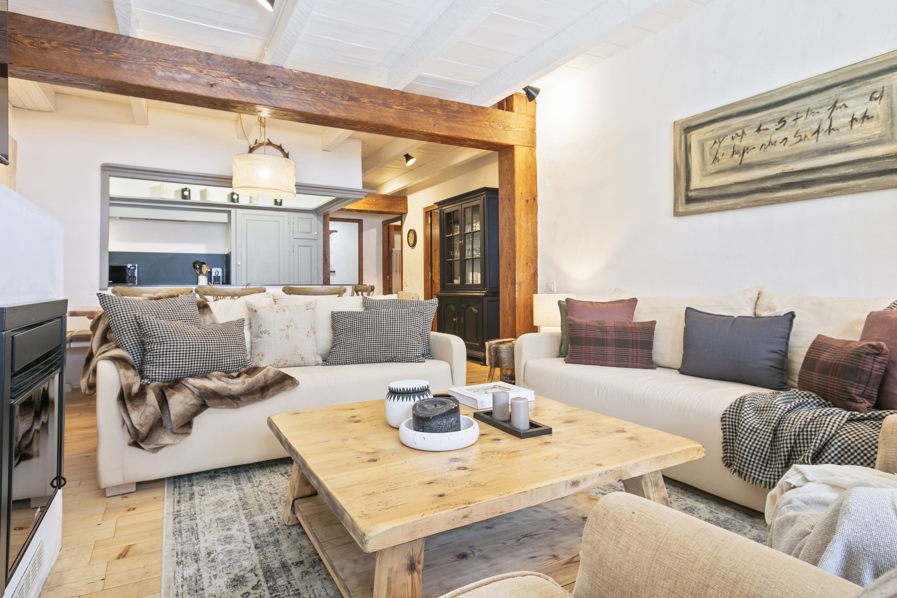 TV connectée, cheminée