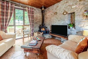 Fernseher, Kamin