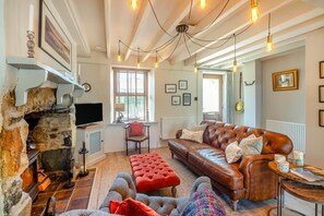 Fernseher, Kamin
