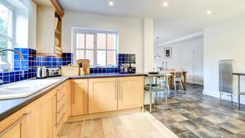 Microwave, oven, dishwasher, high chair