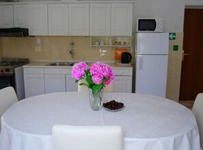 Coffee/tea maker, fridge, microwave, oven - Two Bedroom Apartment with Terrace (Supetar)