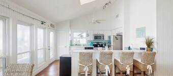Stunning beach house on second row w grill and outdoor shower - steps to sand