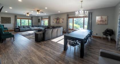 Trek & Relax: Countryside Home w/Hot tub+Water Views+Fishing+Grill+Campfire+