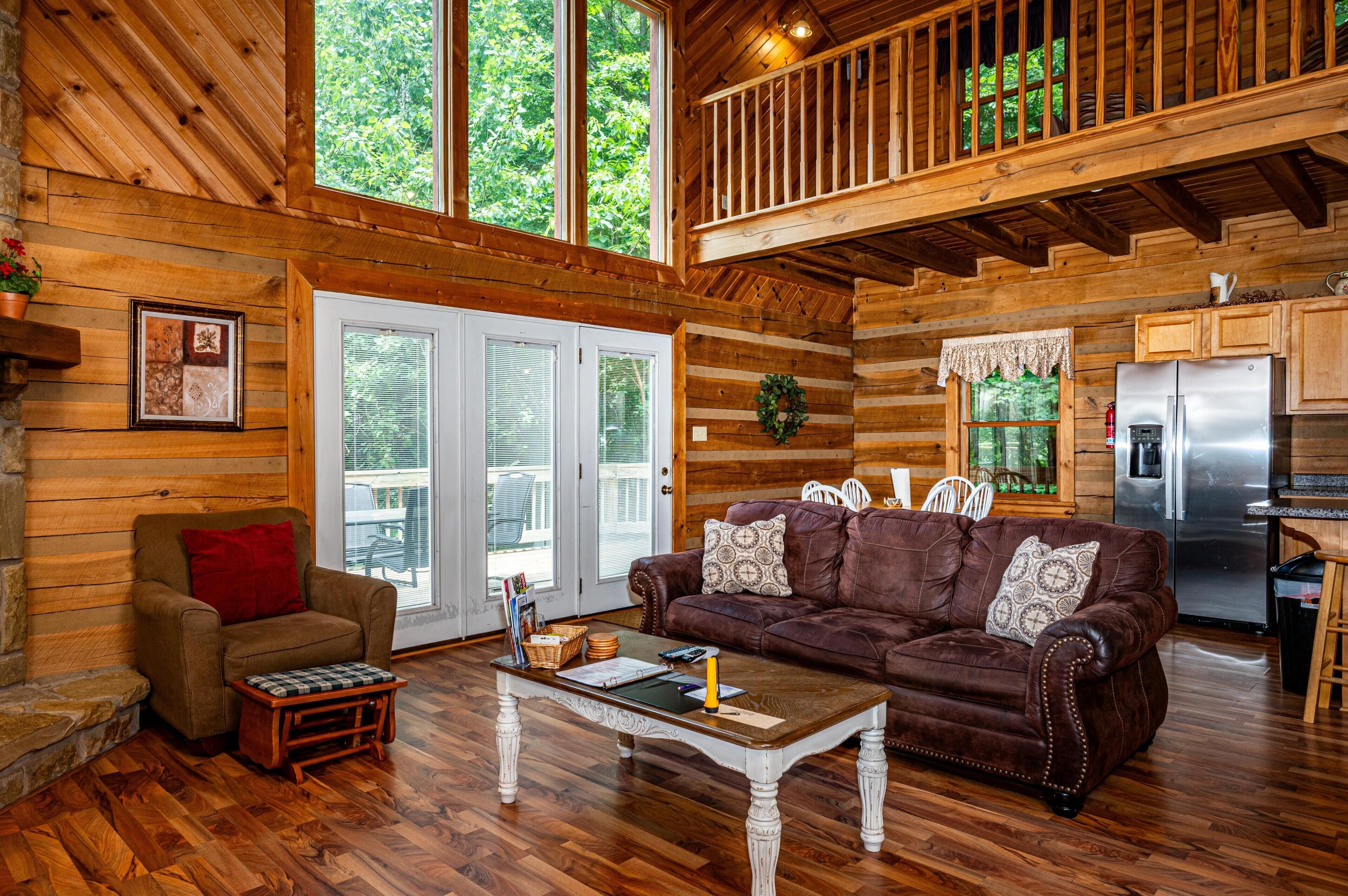 TV, fireplace, DVD player, books