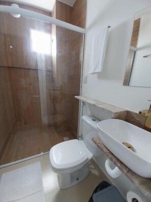Standard Double Room, Courtyard View | Bathroom - Pousada Serra do Torreão (João Câmara)