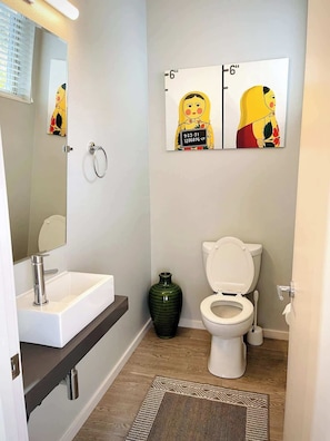 Shower, hair dryer, towels, soap - Sunset views with private terrace on Queen Anne (Seattle)