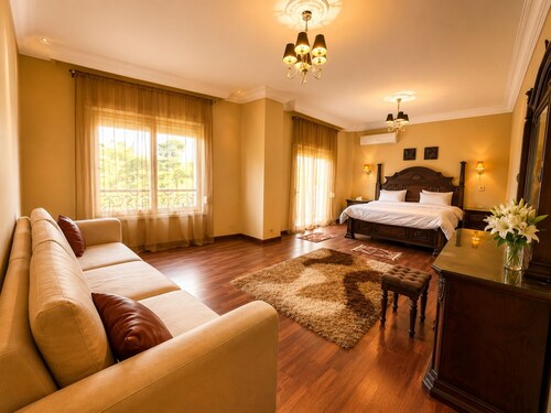 Spacious 4-bedroom apartment in peaceful New Cairo with AC and gym
