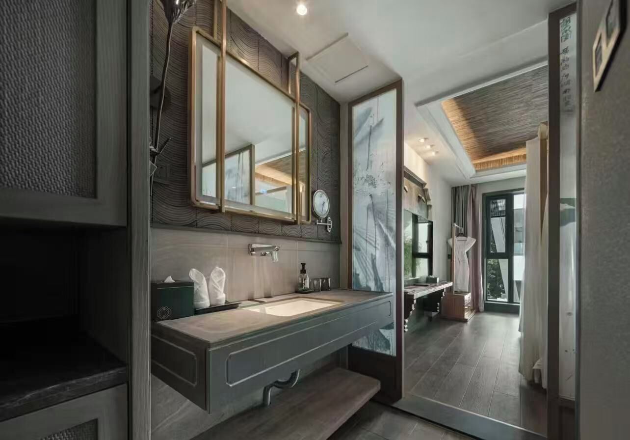 Economy Double Room, Hill View | Bathroom | Combined shower/tub, spring water tub, rainfall showerhead