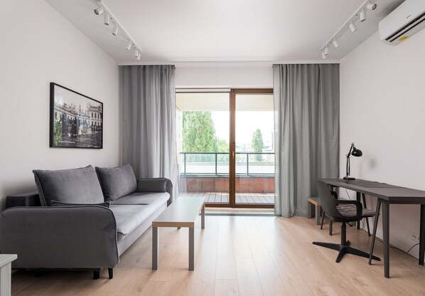 Living area - Dolny Mokotów Urban Apartment (Warszawa)