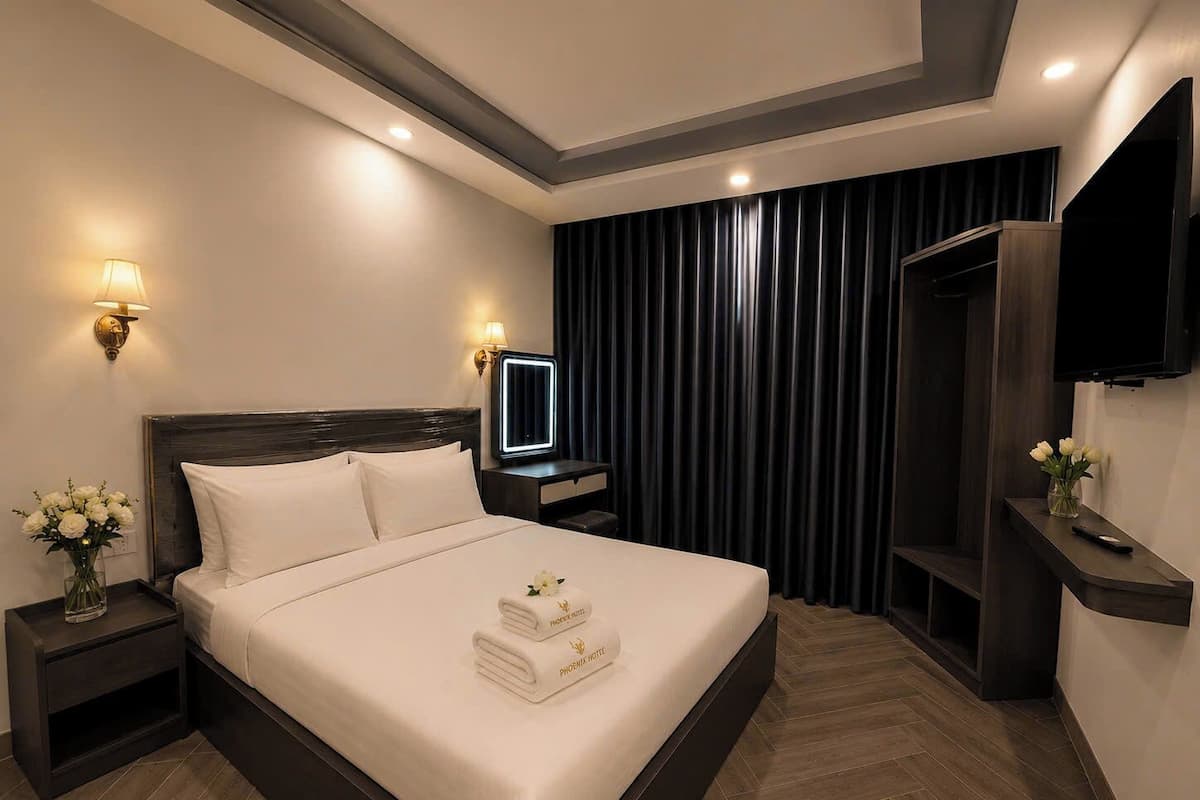 Standard Double Room, City View | Desk, free WiFi