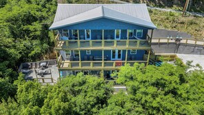 Exterior - Walk to Downtown! Luxury Cabin w/ Swim Spa, Theater & Game Room, Sleeps 16 (Gatlinburg)