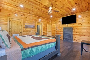 Room - Walk to Downtown! Luxury Cabin w/ Swim Spa, Theater & Game Room, Sleeps 16 (Gatlinburg)