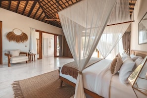 Double Room, Balcony, Partial Sea View | In-room safe, blackout drapes, soundproofing, free WiFi - Salty Lotus Hotel (Pecatu)