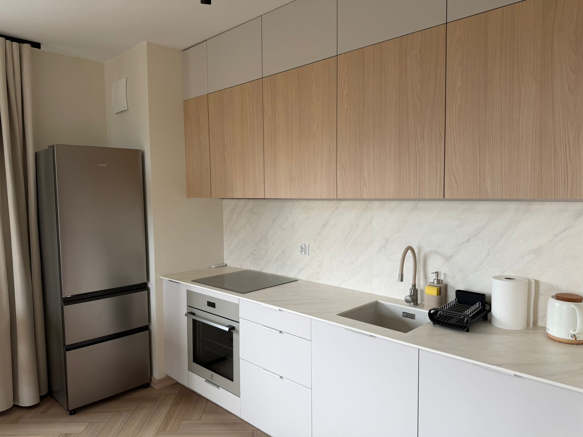 Deluxe Apartment, Balcony | Private kitchen