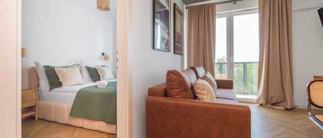 Comfort-Apartment, Balkon | Bügeleisen/Bügelbrett, kostenloses WLAN