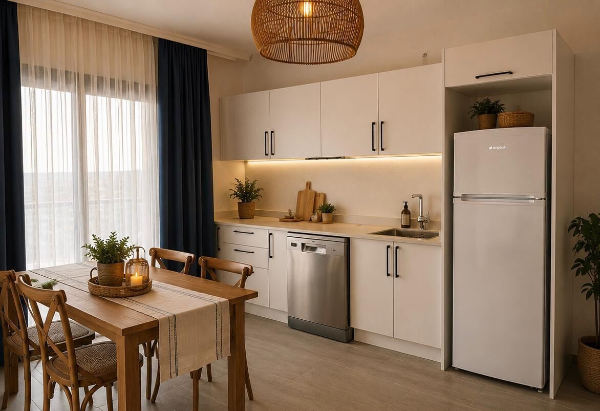 Junior Suite, Sea View | Private kitchen