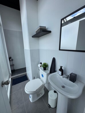 Shower, towels, soap, shampoo - Vrbo Property (Ciudad de Guatemala)