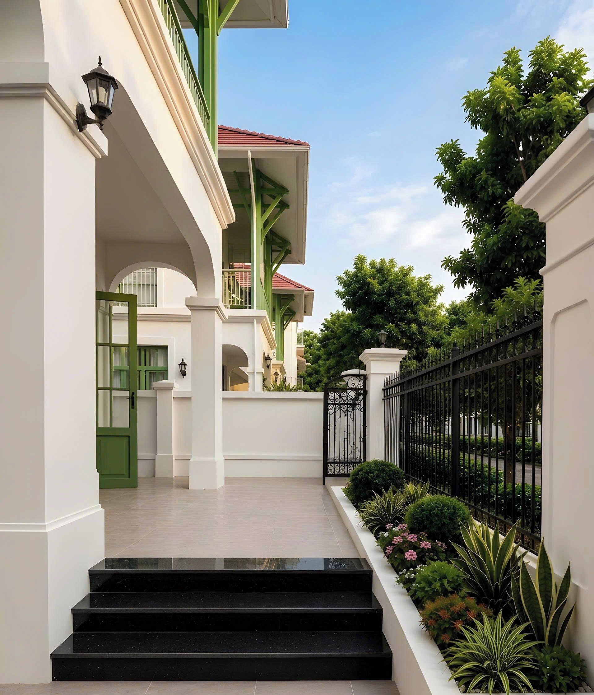 Luxe villa, uitzicht op stad | Details aan de buitenkant