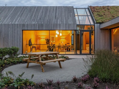 Modern nature house with a beautiful panorama.