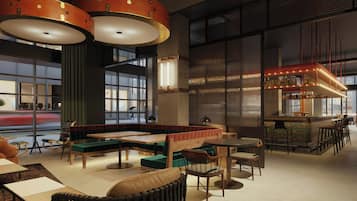 Bar-salon dans le hall