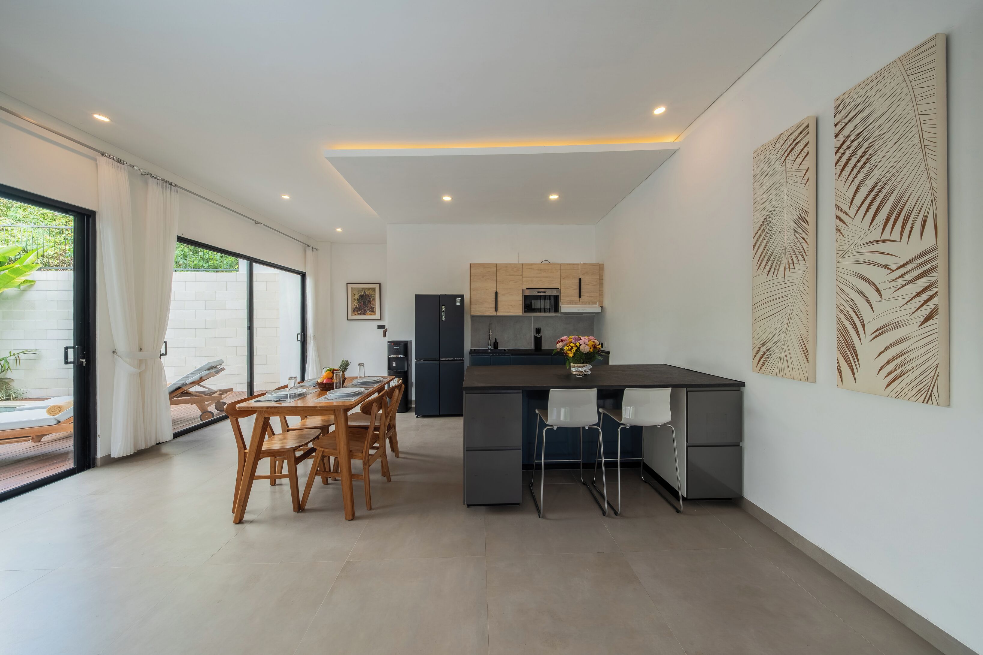Vila Comfort, pemandangan kolam renang | Dapur pribadi