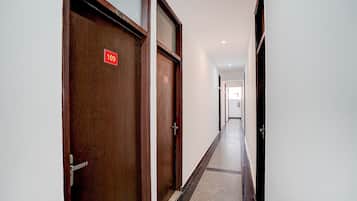 A corridor with doors numbered 106, 108, and 109.