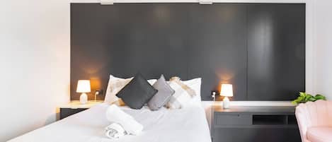 1 bedroom, iron/ironing board, Internet, bed sheets