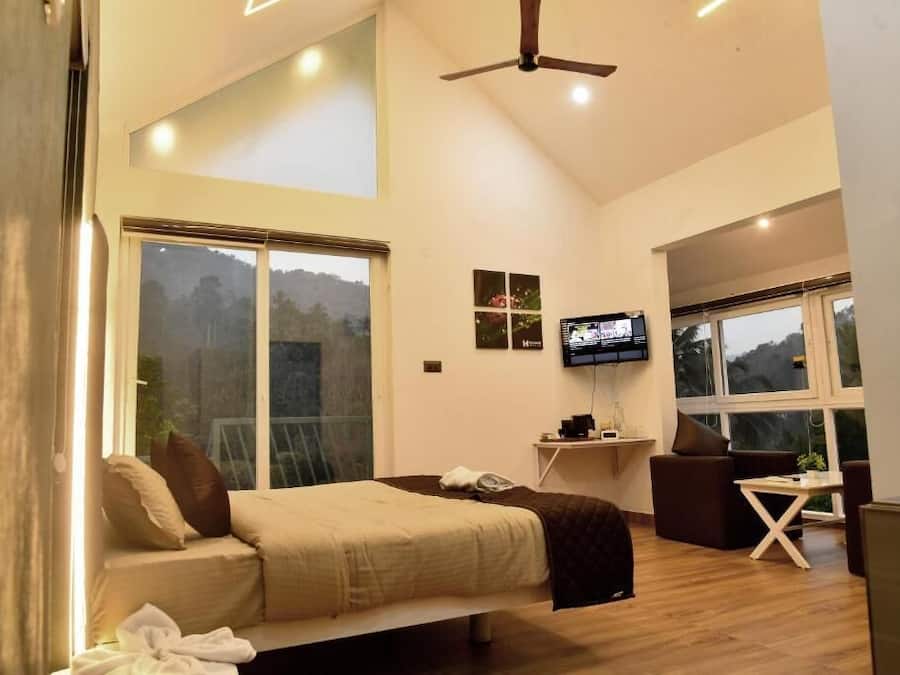 Chambre Double Deluxe, 1 très grand lit, vue montagne