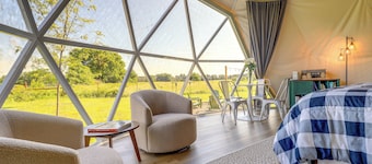 Luxury Glamping Dome w/ Private Hot Tub in Butler