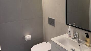 Family Room, Private Bathroom | Bathroom | Towels, soap, toilet paper