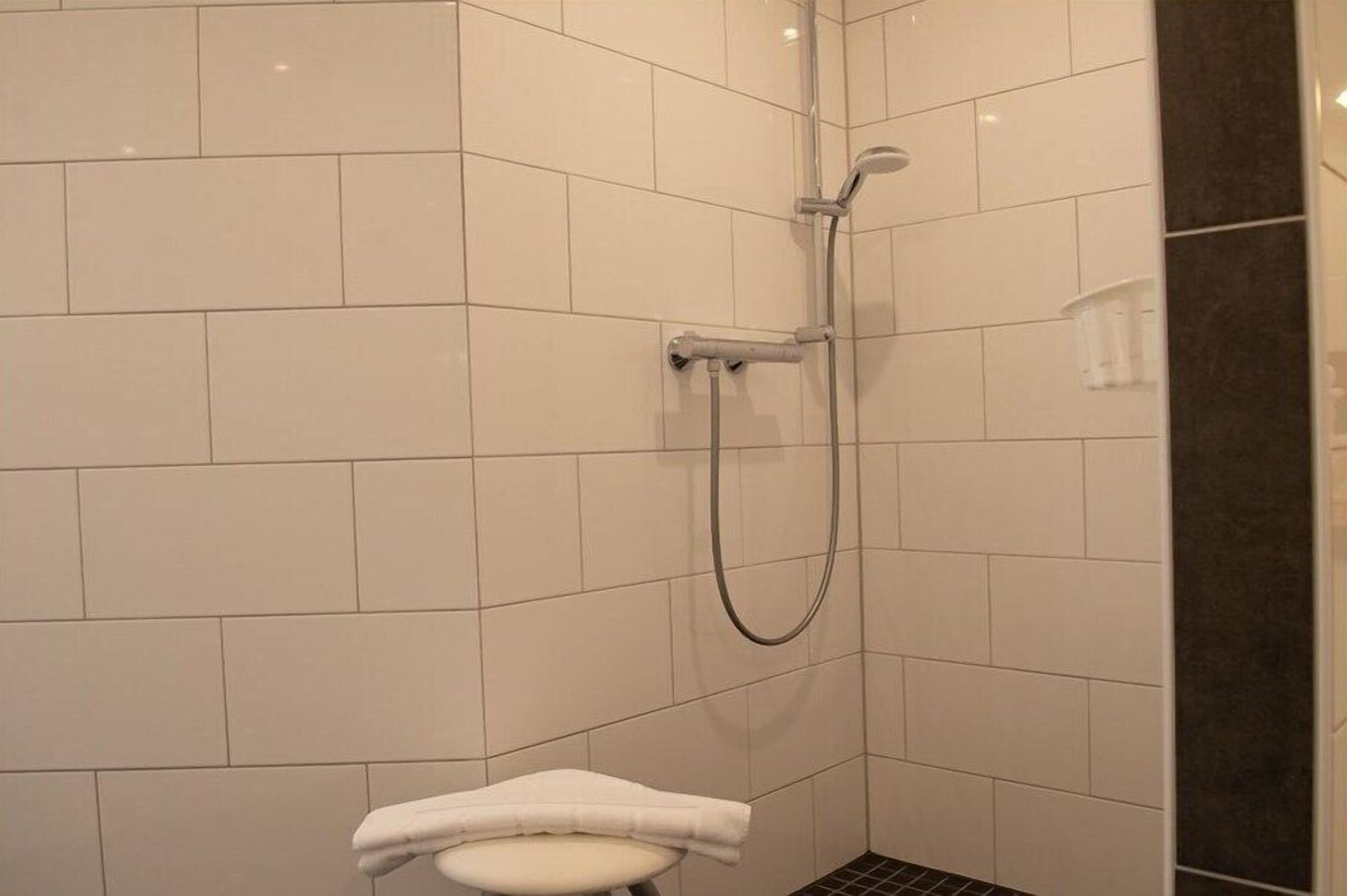 Shower, hair dryer