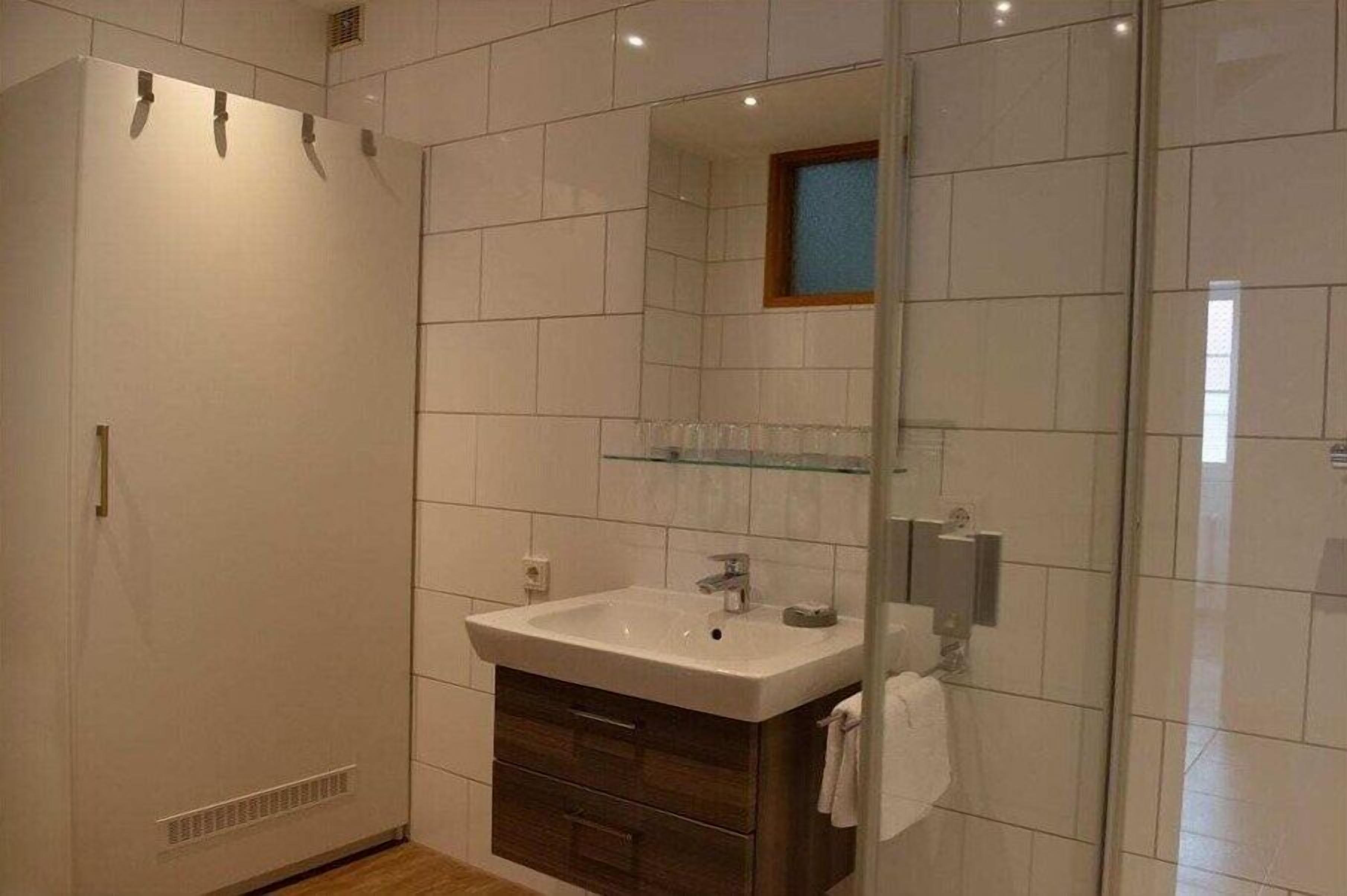Shower, hair dryer