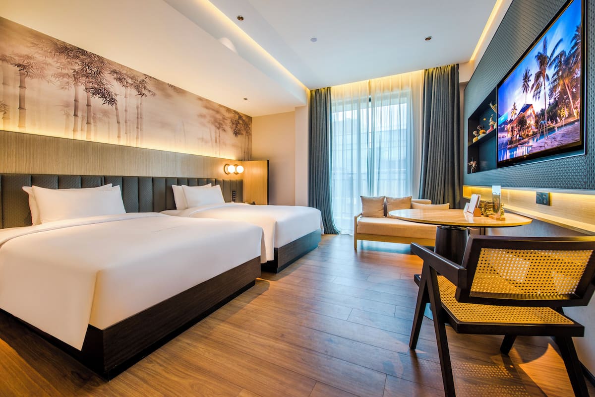 Kamar Double atau Twin Comfort, balkon | Wi-Fi gratis dan seprai linen