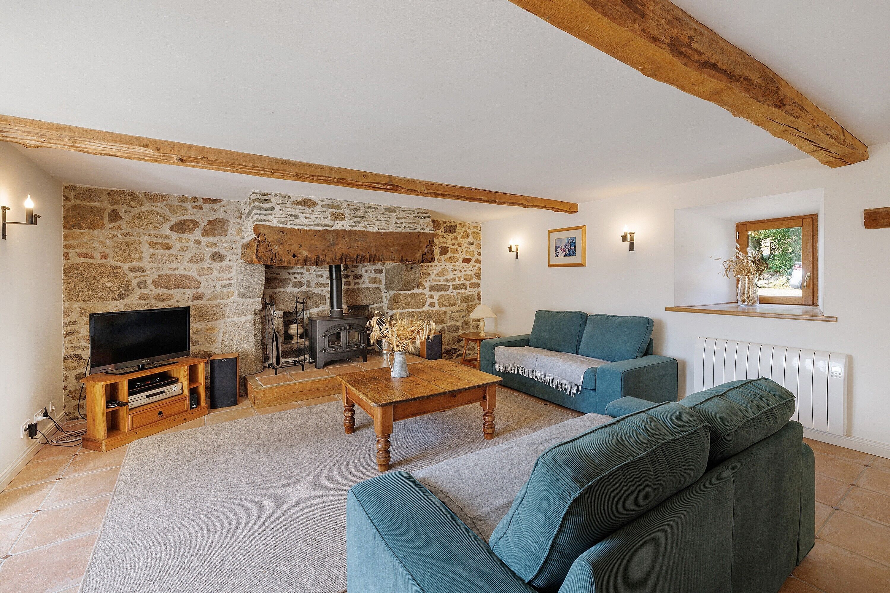 TV, fireplace, DVD player, table tennis