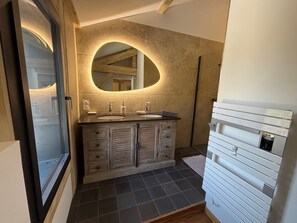 Bathroom - Villa Nature Pool Air Cooler 12P (Sainte-Eulalie-en-Born)